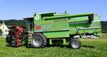 Deutz-Fahr 4080HTS, Mähdrescher mit 275PS, Schnittbreite 6m, gebaut von 1995-2002, Juli 2024