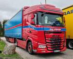 =DAF X5 der Spedition EDUARD MEYER rastet an der A 61 im Oktober 2024