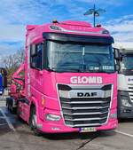 =DAF 530 von Containerdienst GLOMB rastet an der A 5, 02-2024