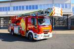 Feuerwehr Bad Orb IVECO MAGIRUS DLK23/12 (Florian Bad Orb 1/30) am 29.09.24 bei einen Fototermin. Danke für das tolle Fotoshooting