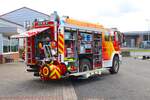 Feuerwehr Bad Orb IVECO MAGIRUS StlF20/25 (Florian Bad Orb 1/40) am 29.09.24 bei einen Fototermin.