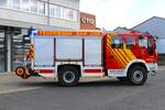 Feuerwehr Bad Orb IVECO MAGIRUS StlF20/25 (Florian Bad Orb 1/40) am 29.09.24 bei einen Fototermin.