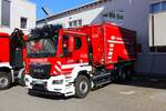 Feuerwehr Langenselbold MAN TGS WLF (Florian Langenselbold 1-66-1) mit AB-Logistik am 16.08.24 vor einer Schauübung Fotografiert