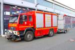 Feuerwehr Hanau Mitte MAN ÖSF mit Verkehrssicherungsanhänger am 25.08.24 beim Tag der offenen Tür