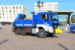 THW Seligenstadt MAN TGM LKW Kran am 07.09.24 beim Blaulichttag in Darmstadt