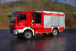 Feuerwehr Breuberg-Neustadt im Odenwald MAN TGM LF10 Kats (Florian Breuberg 3/43) am 26.01.25 bei einen Fototermin.