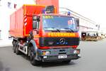 Feuerwehr Hanau Mitte Mercedes Benz WLF Kran mit AB-SLM am 25.08.24 beim Tag der offenen Tür