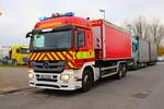 Feuerwehr Dieburg Mercedes Benz Actros WLF2 (Florian Dieburg 1/66-1) mit AB-Sonderlöschmittel am 16.11.24 bei der Abschlussübung