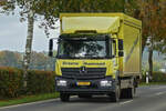 Mercedes Benz Atego vom Getränkehandel Manternach, aufgenommen 10.2024