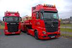 UHL Schwertransport Mercedes Benz Actros am 01.03.25 bei einen Fototermin. Danke für das tolle Shooting