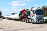 Spedition Bender Mercedes Benz Actros V8 Schwerlasttransporter auf der A6 Raststätte Hockenheim am 28.07.27