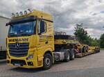 =MB Actros L-Schwerlastsattelzug der Firma WIEMANN-Autokrane, 06-2024 