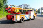 Feuerwehr Dietzenbach Mercedes Benz Atego DLK23/12 (Florian Dietzenbach 4/30-1) am 20.07.24 bei einen Fototermin.