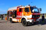 Feuerwehr Langenselbold Mercedes Benz/Rosenbauer HLF20 (Florian Langenselbold 1-46-1) am 16.08.24 bei einer Schauübung