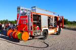 Feuerwehr Langenselbold Mercedes Benz/Rosenbauer HLF20 (Florian Langenselbold 1-46-1) am 16.08.24 bei einer Schauübung