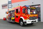 Feuerwehr Hanau Mitte Mercedes Benz Lentner HLF20/16 am 25.08.24 beim Tag der offenen Tür 