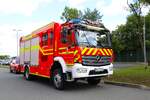 Feuerwehr Hanau Mercedes Benz Lentner HLF20/16 am 25.08.24 beim Tag der offenen Tür