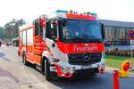 Fraport Werkfeuerwehr Flughafen Frankfurt am Main Mercedes Benz Arocs HTLF am 31.08.24 beim Tag der offenen Tür der Feuerwehr Walldorf Hessen