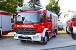 Feuerwehr Wallerstädten Mercedes Benz Atego LF10 bei der Sternfahrt Kreisfeuerwehrtag Groß Gerau am 01.09.24 in Mörfelden Walldorf