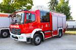 Feuerwehr Wallerstädten Mercedes Benz Atego LF10 bei der Sternfahrt Kreisfeuerwehrtag Groß Gerau am 01.09.24 in Mörfelden Walldorf