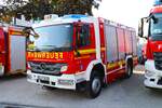 Feuerwehr Rüsselsheim Mercedes Benz Atego TLF bei der Sternfahrt Kreisfeuerwehrtag Groß Gerau am 01.09.24 in Mörfelden Walldorf