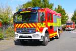 Feuerwehr Dieburg Mercedes Benz Atego LF20 bei Jugendfeuerwehrgroßübung Kreis Darmstadt Dieburg Bezirk 1 am 28.09.24 in Dieburg