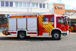 Feuerwehr Bad Orb Mercedes Benz Atego MAGIRUS HLF20/16 (Florian Bad Orb 1/46) am 29.09.24 bei einen Fototermin.