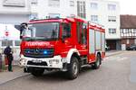 Feuerwehr Frankfurt am Main Bonames Mercedes Benz Atego LF10 Kats am 03.10.24 beim Tag der offenen Tür in Bonames