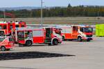 Fraport Flughafenfeuerwehr Frankfurt am Main Mercedes Benz Arocs HTLF am 16.10.24 an der Wache 3