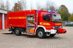 Feuerwehr Nidda Mercedes Benz Atego GW-L (Florian Nidda 1-64) am 10.11.24 bei einen Fototermin. Danke für das tolle Shooting