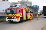 Feuerwehr Dieburg Mercedes Benz Atego DLK23/12 (Florian Dieburg 1/30-1) am 16.11.24 bei der Abschlussübung