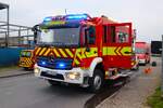 Feuerwehr Dieburg Mercedes Benz Atego HLF20/16 (Florian Dieburg 1/46-1) am 16.11.24 bei der Abschlussübung