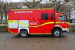 BF Mainz Mercedes Benz Atego GW-Wasserrettung am 31.12.24 beim Silvesterschwimmen in Mainz