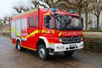 Feuerwehr Mainz Mercedes Benz Atego LF20 am 31.12.24 beim Silvesterschwimmen in Mainz