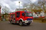 Feuerwehr Rödermark Urberach Mercedes Benz Atego LF10 Kats (Florian Rödermark 2/43-1) am 25.01.25 bei einen Fototermin.