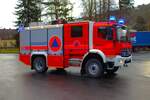 Feuerwehr Breuberg-Neustadt im Odenwald Mercedes Benz Atego LF20 Kats (Florian Breuberg 3/45) am 26.01.25 bei einen Fototermin.