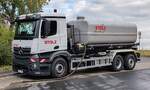 =MB Actros als Wasserwagen des Bauunternehmens STOLZ aus Hammelburg, 09-2024