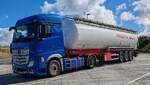 =MB Actros-Tanksattelzug von PRESTA SILO, 09-2024