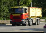 Scania G 450 unterwegs in der Stadt Olten am 2024.08.13