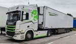 =Scania von BRAVEST-TRANSPORT rastet an der A 5 im Juli 2024