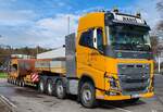 =Volvo FH-Schwerlastsattelzug rastet an der A 5, 02-2024