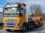 =Volvo FH-Schwerlastsattelzug rastet an der A 5, 02-2024