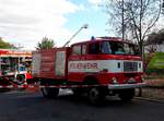 IFA W50 GMK bei einem Feuerwehreinsatz in Nordhausen 01.09.2018