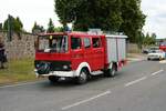 IVECO Feuerwehrfahrzeug am 04.07.21 bei einer Oldtimer Parade zum Jubiläum 75 Jahre Kreisfeuerwehrverband Gießen in Lich (Hessen)