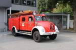 Feuerwehr Kempten Magirus Oldtimer am 29.08.18 im Kempten Hauptfeuerwache bei einem Fototermin 