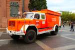 Feuerwehr Dietzenbach Magirus Deutz Löschfahrzeug am 28.09.24 beim Tag des Selbstschutzes in Frankfurt Innenstadt