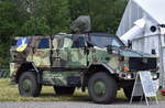 ATF Dingo der Bundeswehr des Objektschutzregiments der Luftwaffe  Friesland , ein Allschutz-Transport-Fahrzeug Dingo ist ein gepanzertes luftverladbares bewaffnetes MRAP-Radfahrzeug für