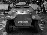 Dieser mittlere Schützenpanzerwagen Sd.Kfz.251/6, Ausführung C ist Teil der Ausstellung im Waffenmuseum Kołobrzg (Kolberg), so gesehen im September 2024.