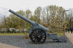 Geschütz an der Gedenkstätte Mémorial de Verdun. (19.04.2023)