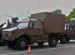 KMW Dingo, der luxemburgischen Armee, steht bereit um an der Militrparade in der Stadt Luxemburg mitzufahren. 23.06.2024